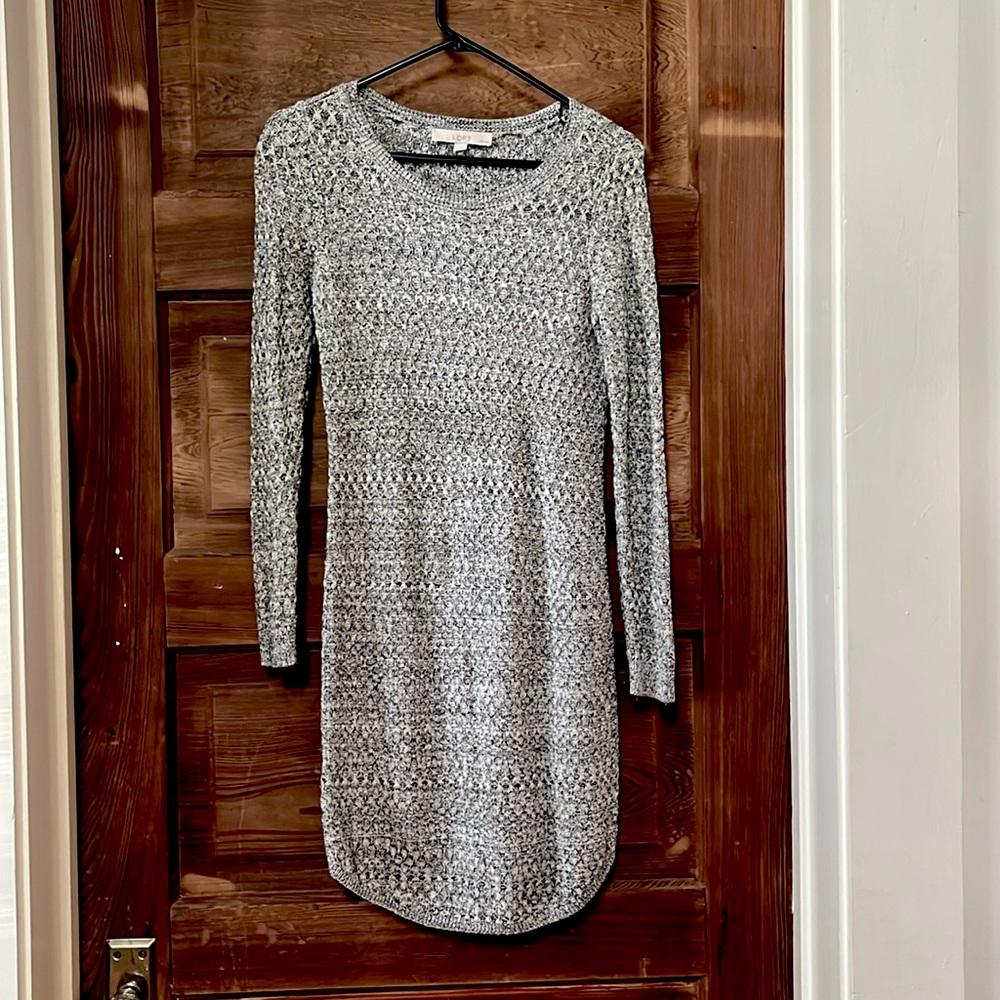 Loft grey sweater dress